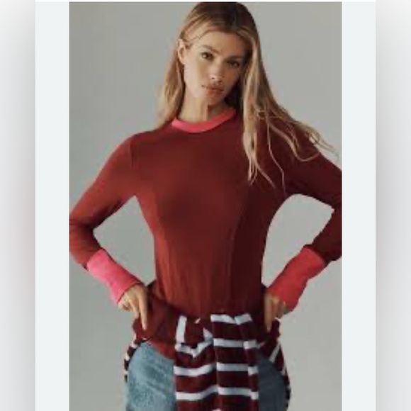 Maeve Anthropologie Tops - Maeve Long-Sleeve Seamed Tee